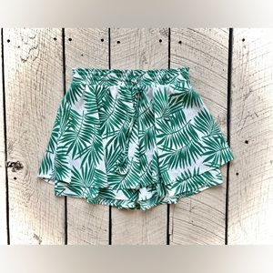 Allie Rose High Waisted Tropical Skort